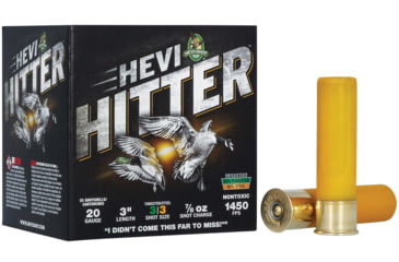 Image of HEVI-Shot Hevi-Hitter 20 Gauge 7/8Oz 3 inch Shotgun Ammo, #3, 25 Rounds, HS29033
