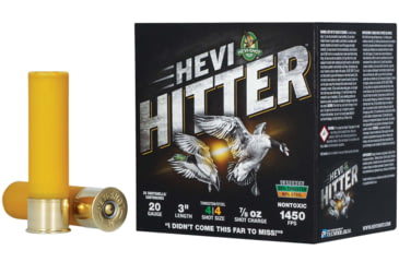Image of HEVI-Shot HEVI-Hitter 20 Gauge 7/8oz 3in Shotgun Ammo, 4 Shot, 25 Rounds, HS29044