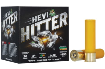 Image of HEVI-Shot HEVI-Hitter 20 Gauge 7/8oz 3in Shotgun Ammo, 4 Shot, 25 Rounds, HS29044