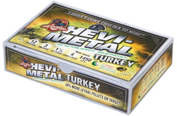 Image of HEVI-Shot HEVI-Metal Turkey Shotshells, 12 Gauge, 3.5in Shot Length, 1 1/2oz Shot Weight, #4/6 Shot Size, 5 Rounds, 33345