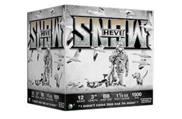 Image of HEVI-Shot HEVI-Snow Shotgun Ammo, 12 gauge, 2 Shot Size, 3 inch Shell Length, 1-1/4 oz Load, 25-Shotshells, 2, 20002
