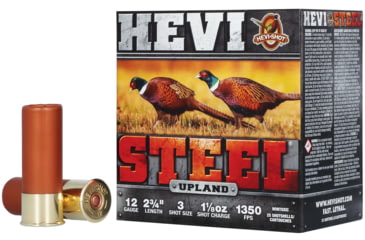 Image of HEVI-Shot HEVI-Steel 12 Gauge 1 1/8oz 2 3/4in Shotgun Ammo, 3 Shot, 25 Rounds, HS61233