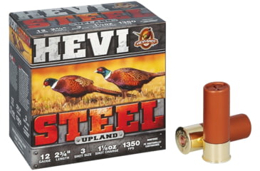 Image of HEVI-Shot HEVI-Steel 12 Gauge 1 1/8oz 2 3/4in Shotgun Ammo, 3 Shot, 25 Rounds, HS61233