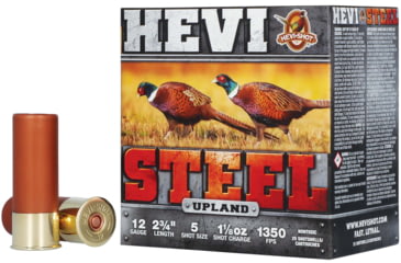 Image of HEVI-Shot HEVI-Steel 12 Gauge 1 1/8oz 2 3/4in Shotgun Ammo, 5 Shot, 25 Rounds, HS61225
