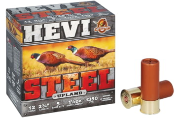 Image of HEVI-Shot HEVI-Steel 12 Gauge 1 1/8oz 2 3/4in Shotgun Ammo, 5 Shot, 25 Rounds, HS61225