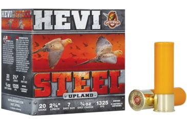 Image of HEVI-Shot HEVI-Steel 20 Gauge 1oz 2-3/4in Shotgun Ammo, 7 Shot, 25 Rounds, HS62027