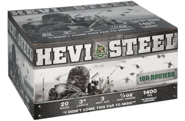 Image of HEVI-Shot HEVI-Steel 20 Gauge 7/8oz 3in Shotgun Ammo, 3 Shot, 100 Rounds, HS62103