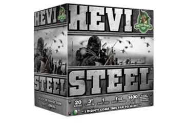 Image of HEVI-Shot HEVI-Steel Shotgun Ammunition, 12 gauge, 6 Shot Size, 2.75 inch Shell Length, 1-1/8 oz Load, 25-Shotshells, 6, 61226