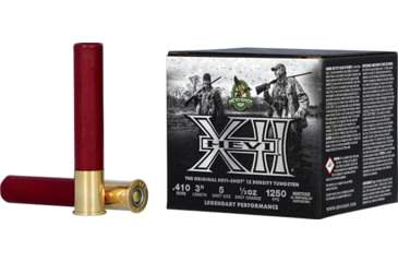 Image of HEVI-Shot Hevi XII 12 Density 410 Gauge 3in Shotgun Ammo, 5 Tungsten Shot, 0.5oz, 25 Rounds, HS54105