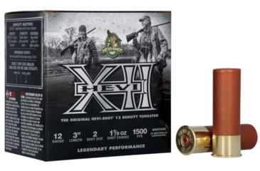 Image of HEVI-Shot HEVI-XII 12 Gauge 1 1/8 oz 3in #2 Centerfire Shotgun Ammo, 25 Rounds, HS51302