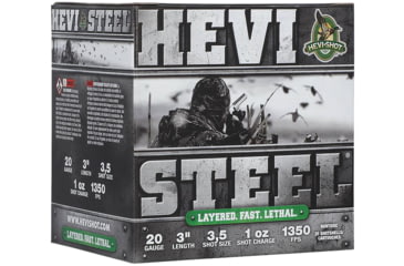 Image of HEVI-Shot HEVI-Steel 20 Gauge 1oz 3in Shotgun Ammo, 3&amp;5 Shot, 25 Rounds, HS62035
