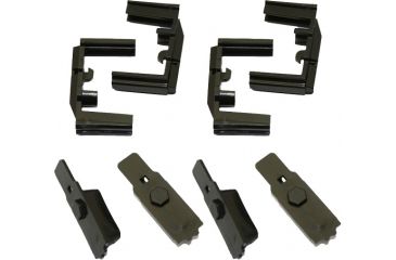 Image of Hexmag AR15 HexID Color ID System, 4 Pack, Black, HXID4-AR15-BLK
