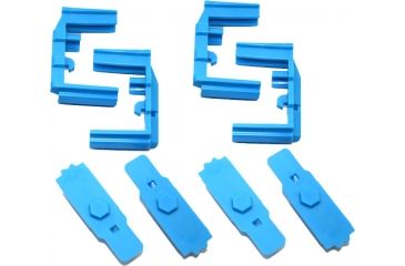 Image of Hexmag AR15 HexID Color ID System, 4 Pack, Blue, HXID4-AR15-BLU
