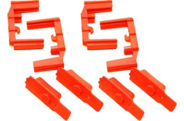 Image of Hexmag AR15 HexID Color ID System, 4 Pack, Red, HXID4-AR15-RED