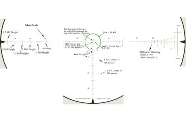 Image of Hi-Lux Optics CMR Illuminated Tactical Rifle Scope, 1-4x24mm, 30mm Tube, Second Focal Plane, Illuminated 122 Grain 7.62X39R Green BDC Reticle, Black, CMR-AK762