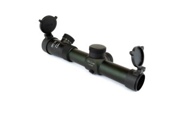 Image of Hi-Lux 1-4x24mm Rifle Scope w/ 30mm Main Tube, with Green Illuminated CMR4 Ranging Reticle