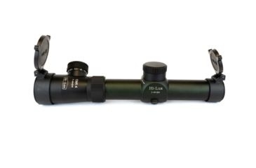 Image of Hi-Lux 1-4x24mm Rifle Scope w/ 30mm Main Tube, with Green Illuminated CMR4 Ranging Reticle