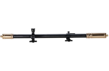 Image of Hi-Lux Optics Malcolm 6X Two Tone Short Rifle Telescope Adjustable Parallax, BPCR Mounts, Crescent Cuts, Matte Black, Brass, M634183BP