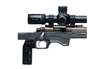 Image of Hi-Lux Optics Max-Tac Precision Scope Rings, 34mm Diameter, 1.00in Tall, 7075-T6, Bubble Level, Matte Black, Small, MR34-M