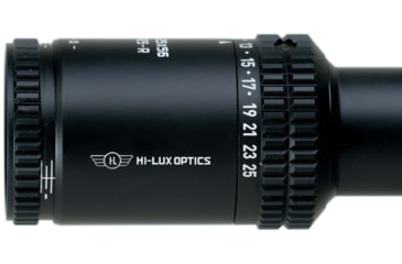 Image of Hi-Lux Optics PR5 5-25X56mm Rifle Scope, 34mm Tube, First Focal Plane, TRACR Reticle, Green Illumination, Matte Black, Small, PR525X56