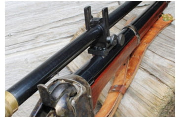 Image of Hi-Lux Optics Round Barrel Off-Setin Mounting Kit, 0.875in Barrel OD, Matte Black, RBOSMT875