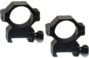 Image of Hi-Lux Optics Sporter 1in Scope Rings Pair, Matte Black, Small, SPR1-100