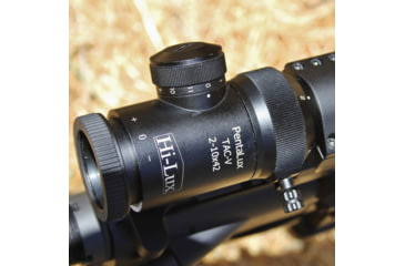 Image of Hi-Lux PentaLux TAC-V SFP 2-10x42 Rifle Scope w/ Green Illuminated Ranging Reticle, 30mm Tube, Matte Black, TAC-V SFP210X42