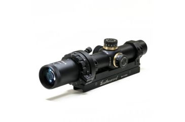 Image of Hi-Lux Optics X-BOW 1-4x24mm Crossbow Scope, 30mm Tube, Rangefinding Reticle, Green Illumination, Matte Black, ART X-BOW