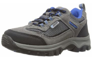 Image of Hi-Tec Hillside Low WP Jr Boots - Kids, Charcoal/Blue/Black, Medium, 7, 31464J-M070