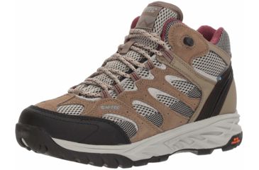 Image of Hi-Tec V-Lite Wildfire Mid I WP Hiking Boots - Womens, Taupe/Warm Grey/Grape Wine, Medium, 8.5, 23109-M085