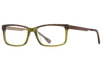 Image of Hickey Freeman HF Richmond SEHF RICH00 Progressive Prescription Eyeglasses - Olive Horn SEHF RICH005335 GN