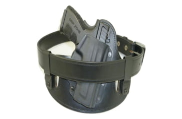 Image of Hidden Hybrid Holsters 1.5" Heavy Duty Leather Gun Belt, HHH1.5BLK38