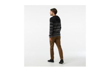 Image of Smartwool Hidden Trail Striped Hoody Sweater-Men's, Charcoal Heather, Large, SW000298010-L