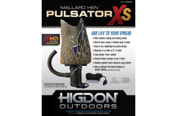 Image of Higdon Outdoors 50044 XS Pulsator Mallard Hen Brown W/Black Accents Rechargeable 1