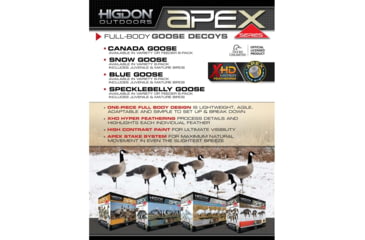 Image of Higdon Outdoors APEX Full-Size Full-Body TruFeeder Decoy, Canada, 6 Pack, 72247