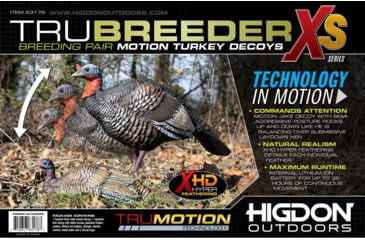 Image of Higdon Outdoors XS TruBreeder Motion Breeding Pair Turkey Decoys, Lit Bat and Remote, 63178