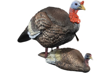 Image of Higdon Outdoors XS TruBreeder Motion Breeding Pair Turkey Decoys, Lit Bat and Remote, 63178
