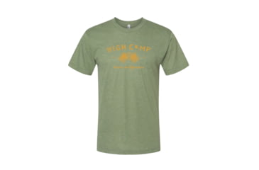 Image of High Camp Flasks Cheers to Adventure - Heathered Tri-Blend Tee, hc-sfg