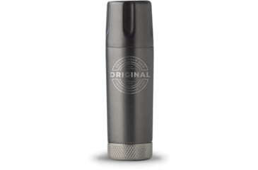 Image of High Camp Flasks Custom Engraved Torch Flask, Gunmetal, 9oz, c2138g