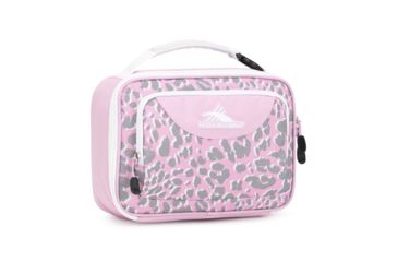 Image of High Sierra Single Compartment Lunch Bag, Shadow Leopard/Iced Lilac/White, 10.0inx 7.0inx 3.25in, 74715-6788