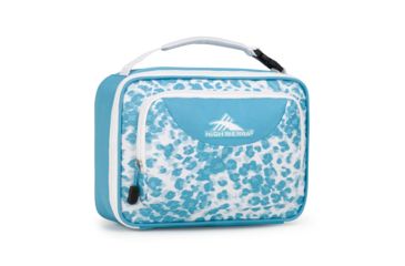 Image of High Sierra Single Compartment Lunch Bag, Tropic Leopard/Tropic Teal/White, 10.0inx 7.0inx 3.25in, 74715-5900