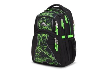 Image of High Sierra Swerve Laptop Backpack, Black/Lime Fire/Lime, 19inx 13inx 8in, 53665-6725