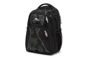 Image of High Sierra Swerve Laptop Backpack, Black/Shattered Camo, 19inx 13inx 8in, 53665-6726