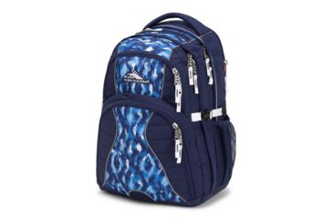 Image of High Sierra Swerve Laptop Backpack, True Navy/Island Ikat/White, 19inx 13inx 8in, 53665-6807