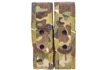 Image of High Speed Gear Duty Double Pistol TACO Magazine Pouch - Covered Plus w/ ABM, Multicam, 4.5"L x 1.5"W x 6.25"-7"H, 41PX12MC