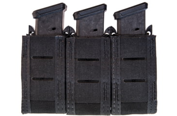 Image of High Speed Gear Duty Triple Pistol Taco U-Mount Pouch, Black, 41PT03BK