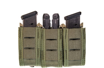 Image of High Speed Gear Duty Triple Pistol Taco U-Mount Pouch, Olive Drab, 41PT03OD