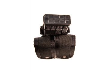 Image of High Speed Gear Duty Double Taco Covered Pistol Pouch w/ Rifle U-Mount, Black, 41TPC2BK