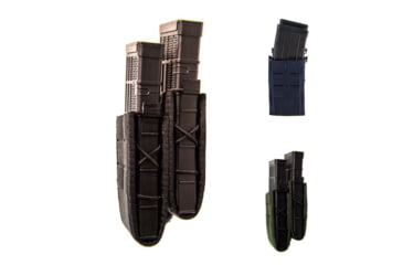 Image of High Speed Gear Duty Staggered Double TACO Pouch U-MOUNT, Black, Coyote Brown, LE Blue, Olive Drab