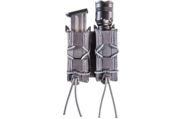 Image of High Speed Gear HSGI Double Pistol Taco MOLLE Pouch, Wolf Gray, 11PT02WG